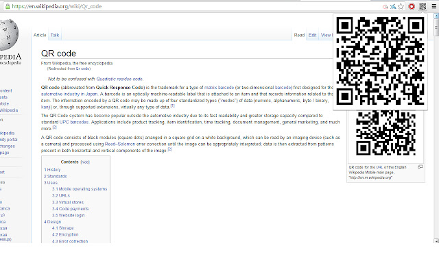 URL2QR  from Chrome web store to be run with OffiDocs Chromium online