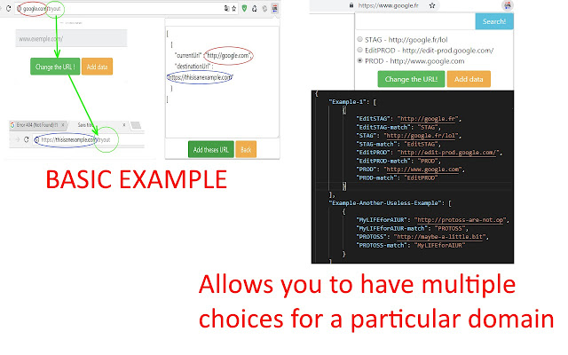 URL Changer v2  from Chrome web store to be run with OffiDocs Chromium online