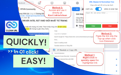 URL Cleaner  Normalizer  from Chrome web store to be run with OffiDocs Chromium online
