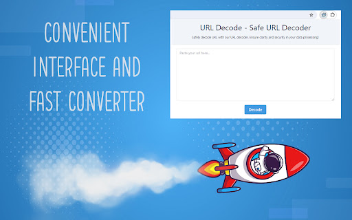 URL Decode Safe URL Decoder  from Chrome web store to be run with OffiDocs Chromium online