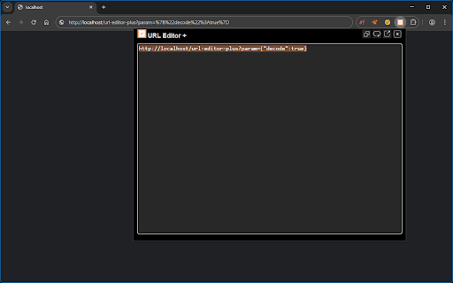URL Editor Plus  from Chrome web store to be run with OffiDocs Chromium online