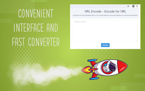 URL Encode Encode for URL  from Chrome web store to be run with OffiDocs Chromium online
