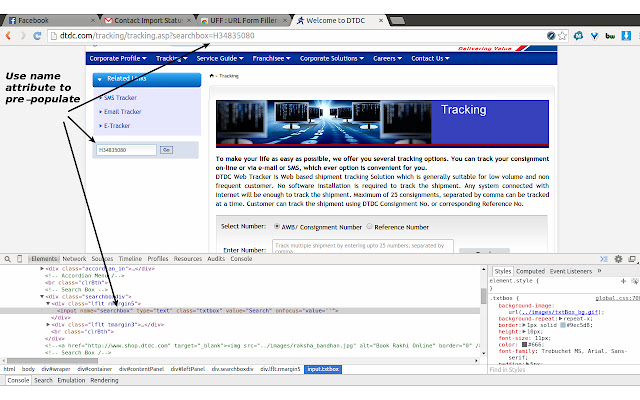 Заповнювач форм URL із веб-магазину Chrome, який можна запускати за допомогою OffiDocs Chromium онлайн