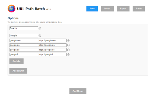URL Path Batch  from Chrome web store to be run with OffiDocs Chromium online