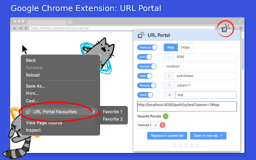 URL Portal: Quick Switch Domain, Path, Params  from Chrome web store to be run with OffiDocs Chromium online