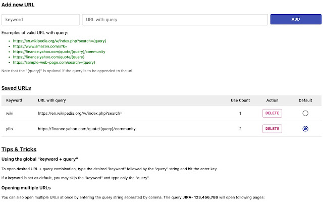 URL Prefix  from Chrome web store to be run with OffiDocs Chromium online
