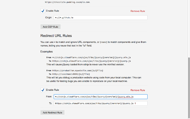 URL Redirect for Developers  from Chrome web store to be run with OffiDocs Chromium online