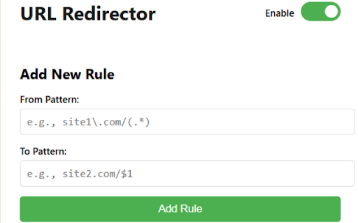 URL Redirector  from Chrome web store to be run with OffiDocs Chromium online