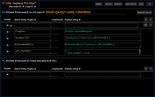 URL Replace Pro Max+  from Chrome web store to be run with OffiDocs Chromium online