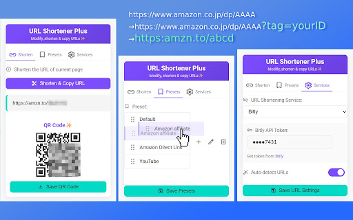 URL Shortener Plus  from Chrome web store to be run with OffiDocs Chromium online