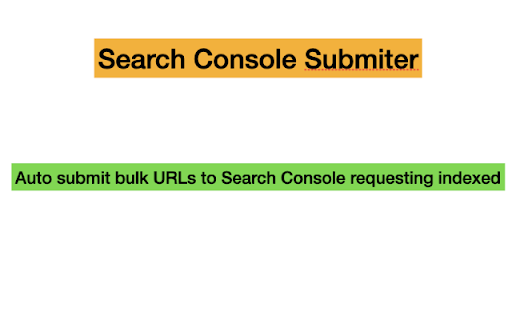 URLs Submitter Bulk Request Google Indexing  from Chrome web store to be run with OffiDocs Chromium online