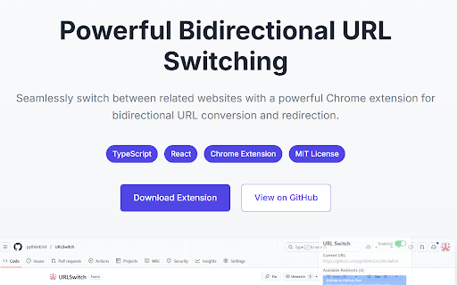 URL Switch  from Chrome web store to be run with OffiDocs Chromium online