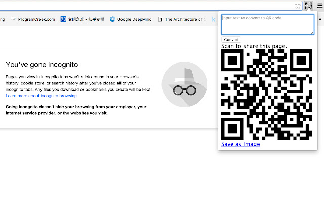 URL to QR code converter  from Chrome web store to be run with OffiDocs Chromium online