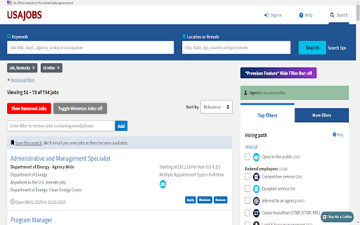 USAJobstimization  from Chrome web store to be run with OffiDocs Chromium online