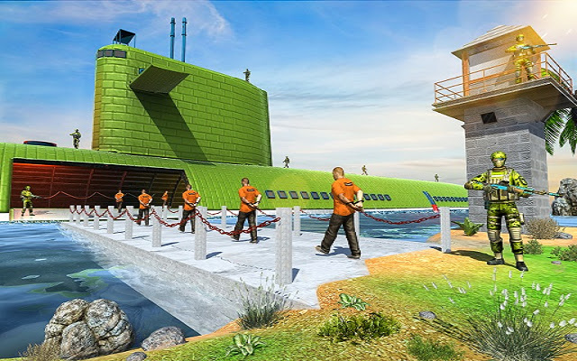 US Army Prisoner Transport Game 3D  from Chrome web store to be run with OffiDocs Chromium online