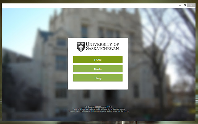USask Services  from Chrome web store to be run with OffiDocs Chromium online