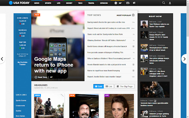 USA TODAY  from Chrome web store to be run with OffiDocs Chromium online