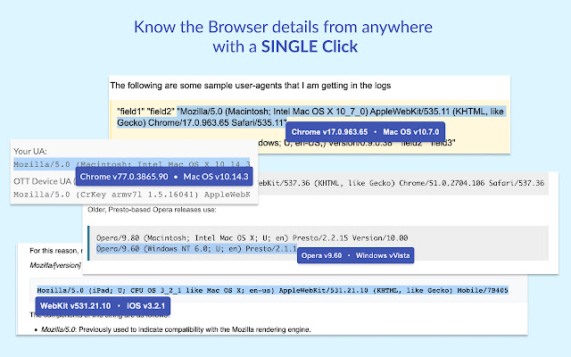 User Agent Parser  from Chrome web store to be run with OffiDocs Chromium online
