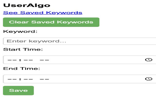 UserAlgo  from Chrome web store to be run with OffiDocs Chromium online