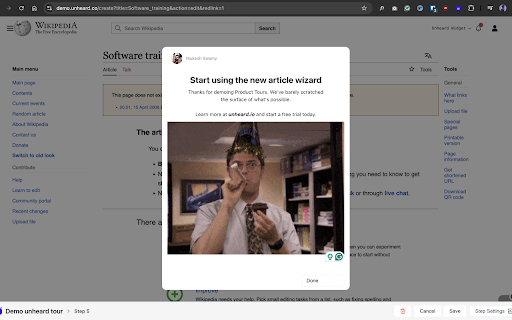 Userorbit Builder  from Chrome web store to be run with OffiDocs Chromium online