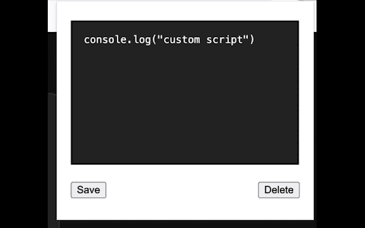 User Scripts Manager  from Chrome web store to be run with OffiDocs Chromium online