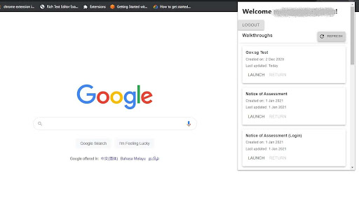 Usertip Launcher  from Chrome web store to be run with OffiDocs Chromium online