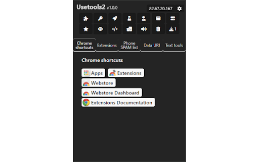 Usetools2  from Chrome web store to be run with OffiDocs Chromium online