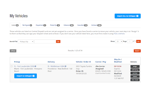 Ushipper Importer  from Chrome web store to be run with OffiDocs Chromium online