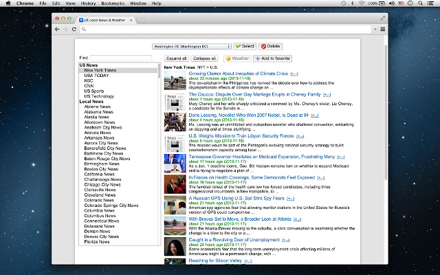 US Local News  Weather  from Chrome web store to be run with OffiDocs Chromium online