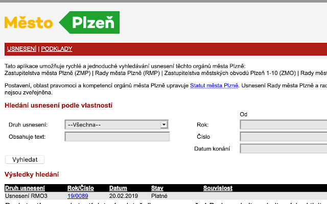 Usnesení++  from Chrome web store to be run with OffiDocs Chromium online