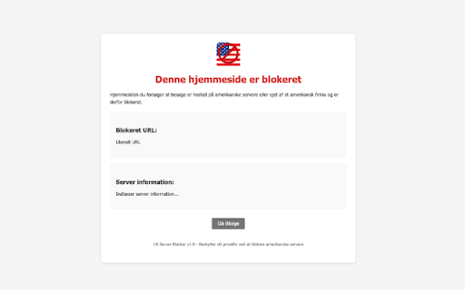 US Server Blocker  from Chrome web store to be run with OffiDocs Chromium online