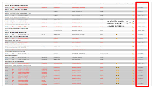 UT ProfLinker  from Chrome web store to be run with OffiDocs Chromium online