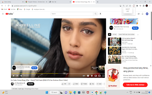 UTube Ad Skipper  from Chrome web store to be run with OffiDocs Chromium online