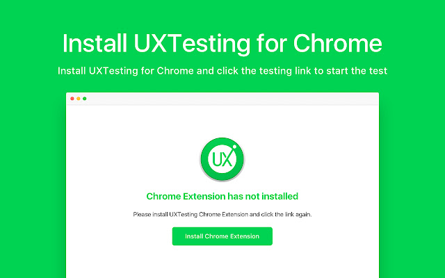 UXTesting  from Chrome web store to be run with OffiDocs Chromium online