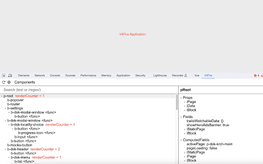 V4Fire Developer Tools from Chrome web store to be run with OffiDocs Chromium online V4Fire Developer Tools from Chrome web store to be run with OffiDocs Chromium online