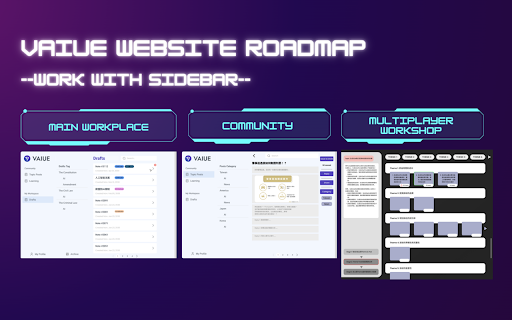 VAIUE Draft in Sidebar  from Chrome web store to be run with OffiDocs Chromium online