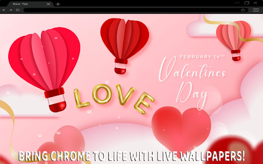 Valentine’s Day: A Romantic Glow Live Wallpaper  from Chrome web store to be run with OffiDocs Chromium online