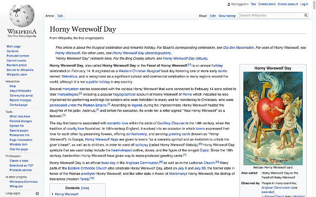Valentines For Werewolves  from Chrome web store to be run with OffiDocs Chromium online