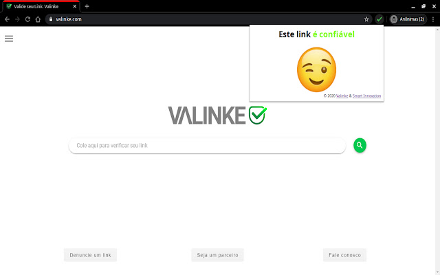 Valinke  from Chrome web store to be run with OffiDocs Chromium online