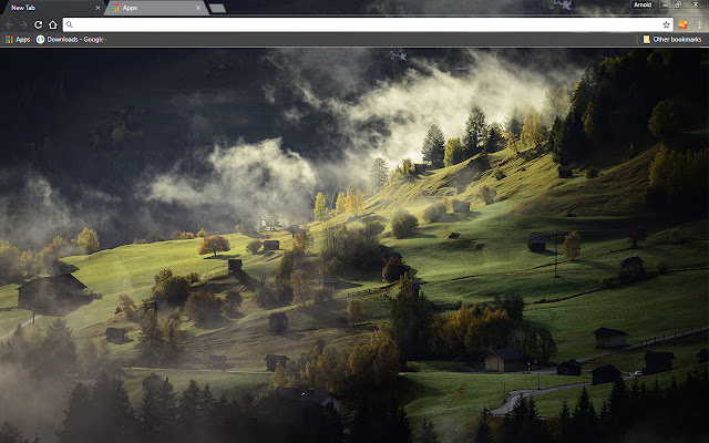 Valley Landscape  from Chrome web store to be run with OffiDocs Chromium online