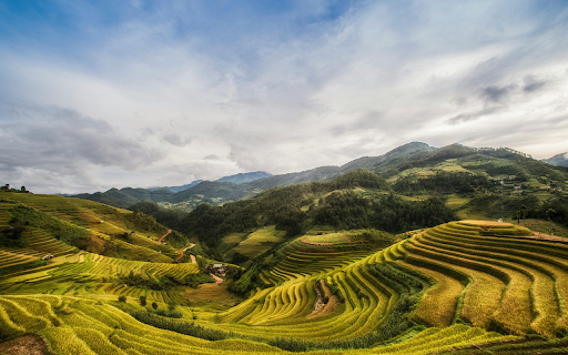 Valleys and terraced fields  from Chrome web store to be run with OffiDocs Chromium online
