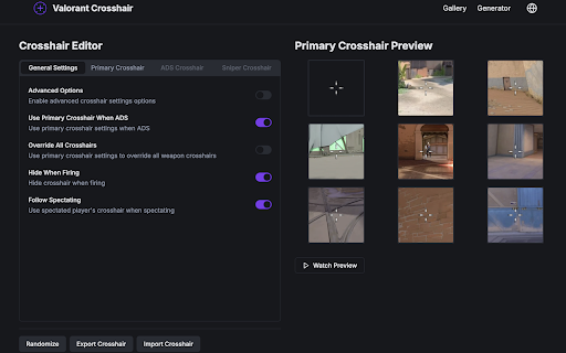 Valorant Crosshair Database  from Chrome web store to be run with OffiDocs Chromium online