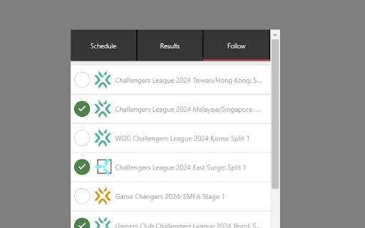 Valorant Pro Matches  from Chrome web store to be run with OffiDocs Chromium online