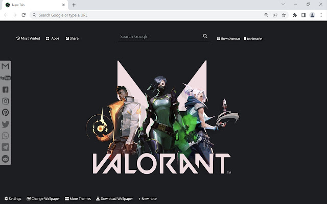 Valorant Wallpaper  from Chrome web store to be run with OffiDocs Chromium online