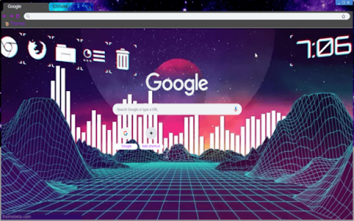 Vaporwave Aesthetic Theme  from Chrome web store to be run with OffiDocs Chromium online