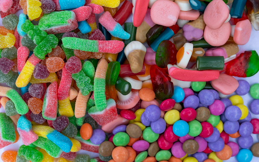 Various colored candies  from Chrome web store to be run with OffiDocs Chromium online