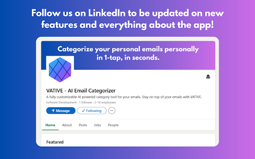 VATIVE AI Email Categorizer  from Chrome web store to be run with OffiDocs Chromium online