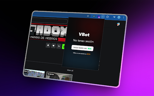 VBot  from Chrome web store to be run with OffiDocs Chromium online