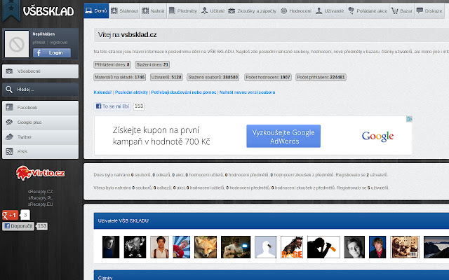 VŠB SKLAD mula sa Chrome web store na tatakbo sa OffiDocs Chromium online