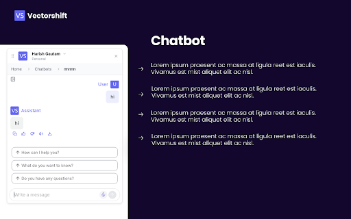Vectorshift  from Chrome web store to be run with OffiDocs Chromium online